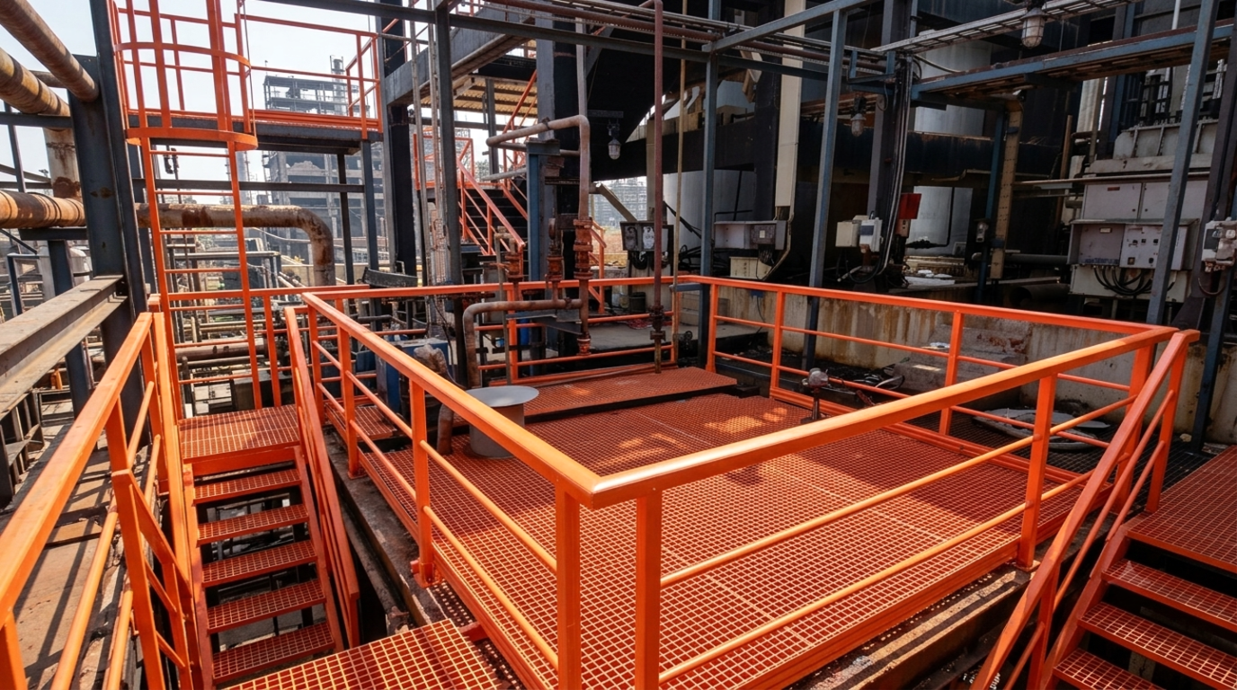 Heavy Duty FRP Gratings & Solar Rooftop Systems